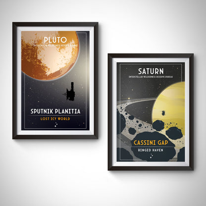 Pluto. Lost Icy World (Interstellar Wilderness Reserve Bureau Series) Poster