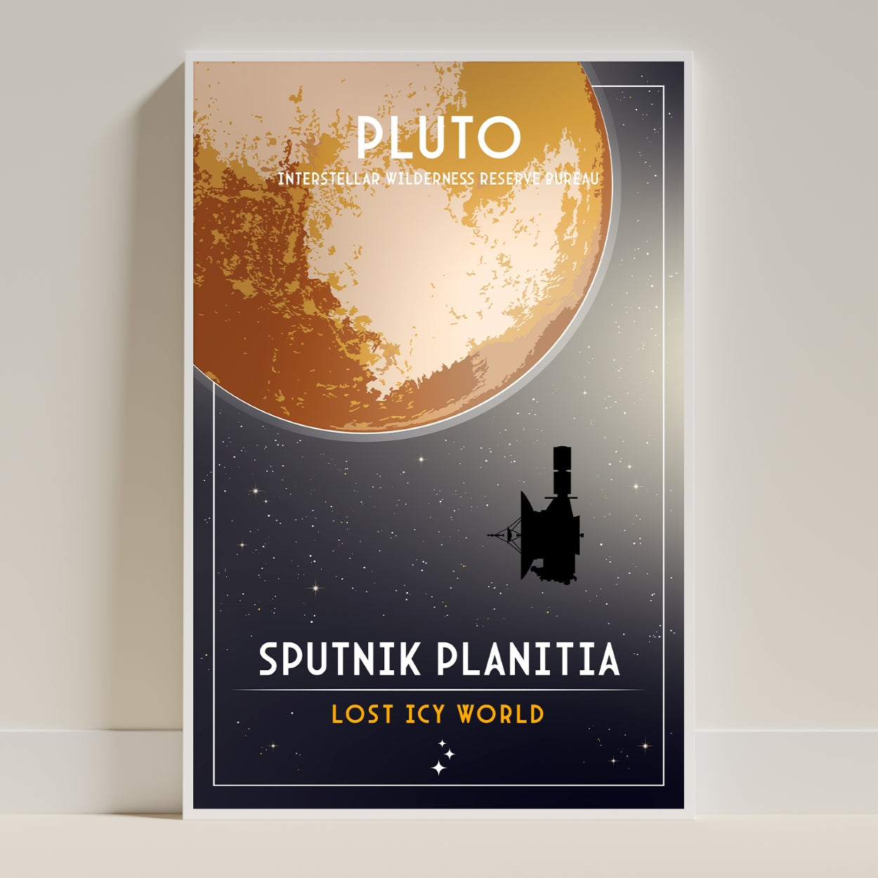 Pluto. Lost Icy World (Interstellar Wilderness Reserve Bureau Series) Poster
