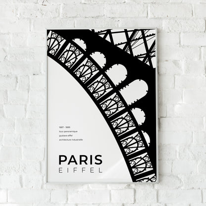 Paris Eiffel Tower Architecture Poster