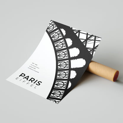 Paris Eiffel Tower Architecture Poster