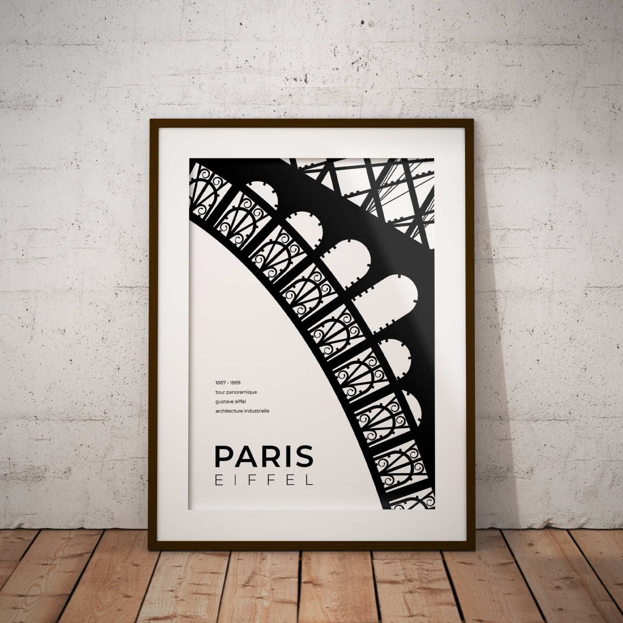 Paris Eiffel Tower Architecture Poster