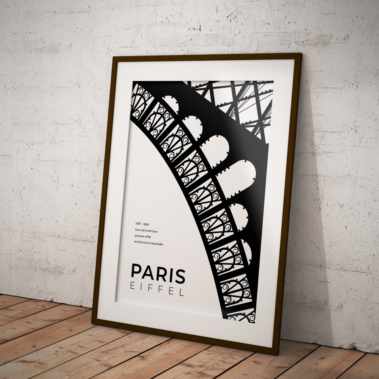 Paris Eiffel Tower Architecture Poster