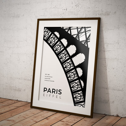 Paris Eiffel Tower Architecture Poster