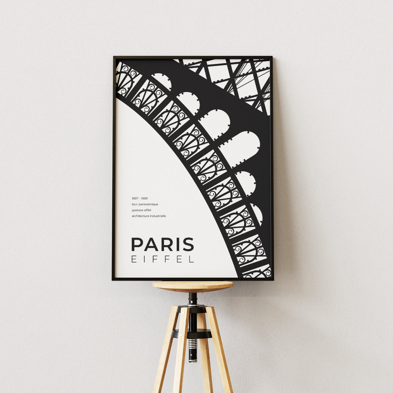 Paris Eiffel Tower Architecture Poster