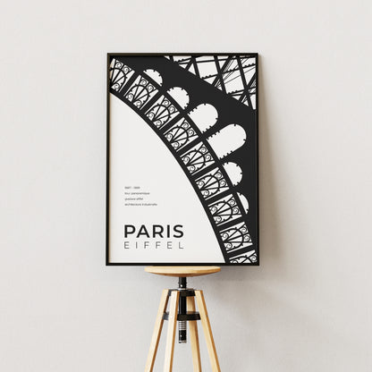 Paris Eiffel Tower Architecture Poster
