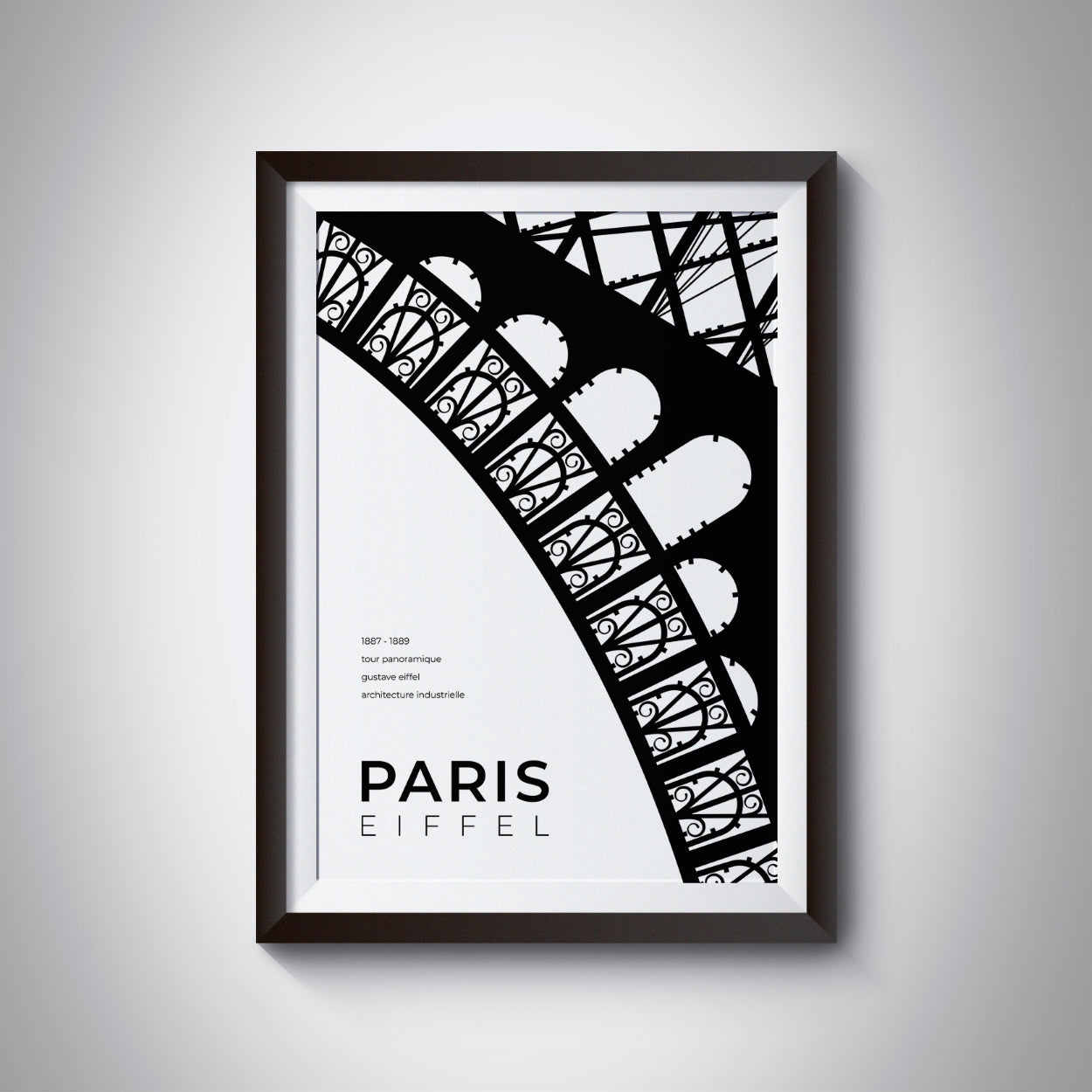 Paris Eiffel Tower Architecture Poster
