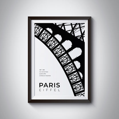 Paris Eiffel Tower Architecture Poster