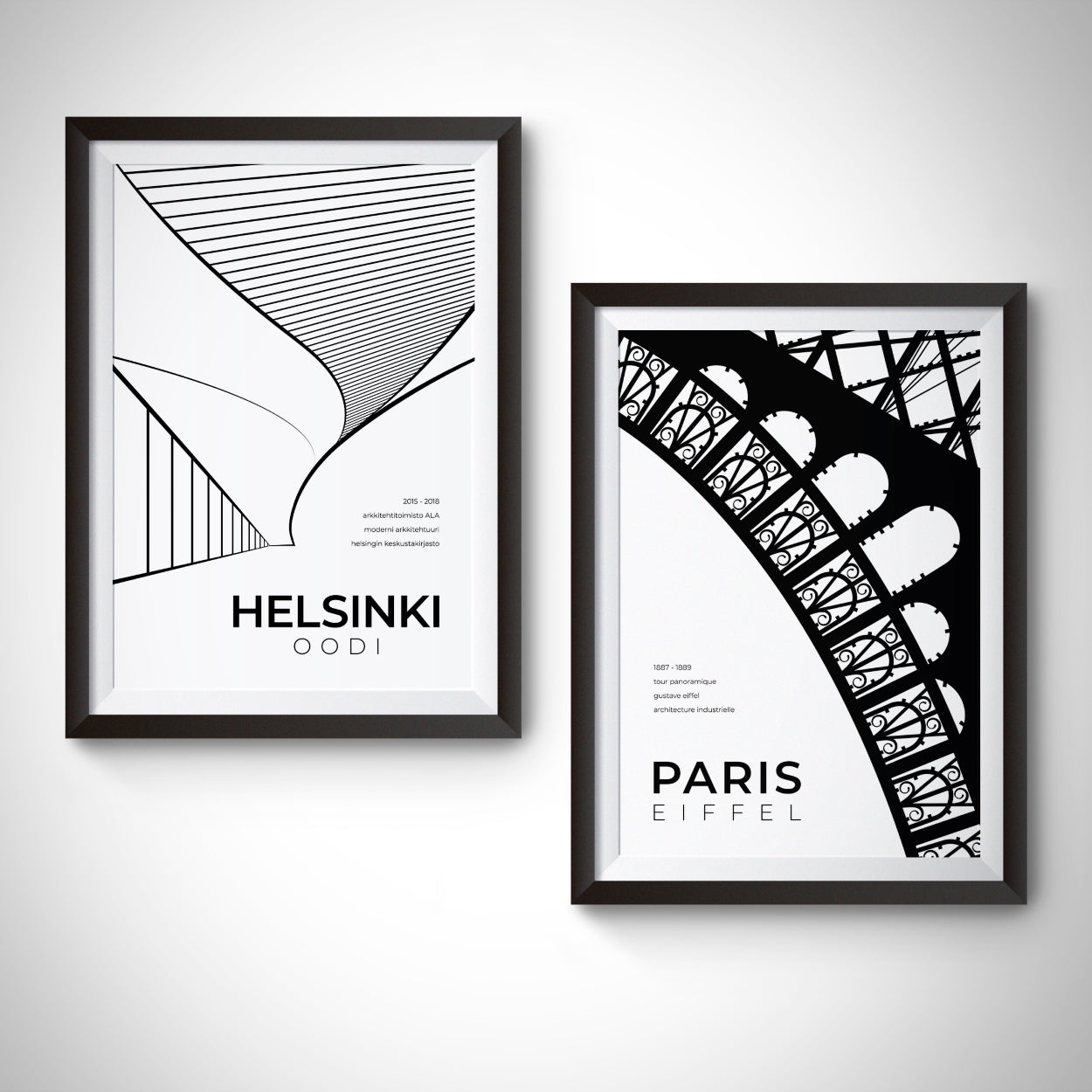 Paris Eiffel Tower Architecture Poster
