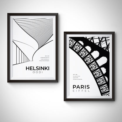 Paris Eiffel Tower Architecture Poster