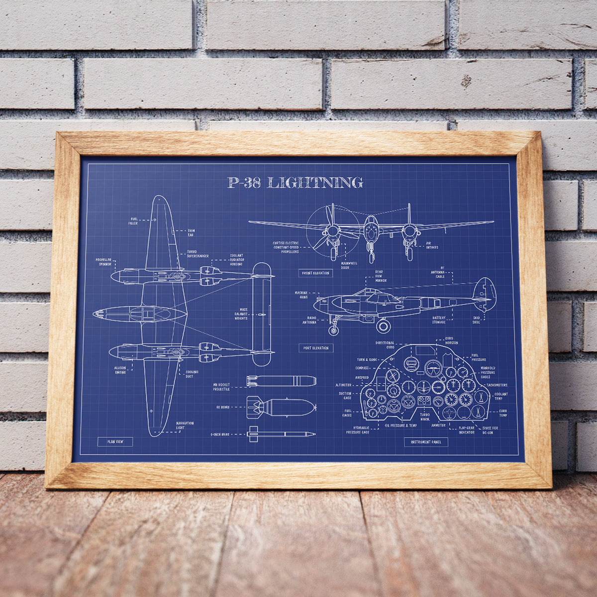 P-38 Lightning Poster