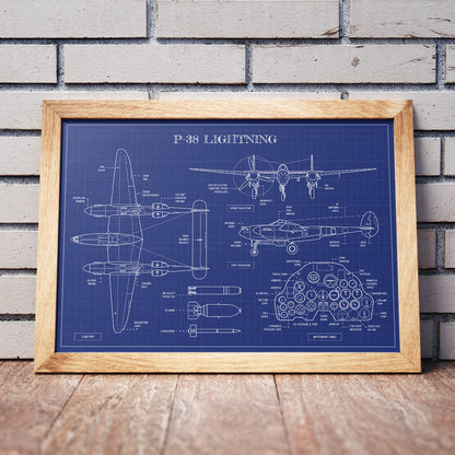 P-38 Lightning Poster