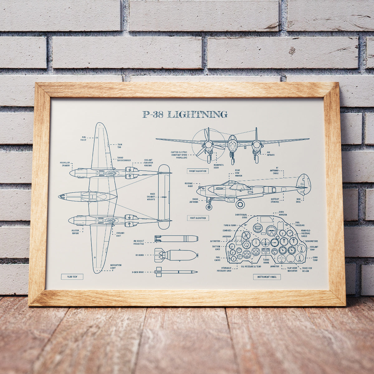 P-38 Lightning Poster