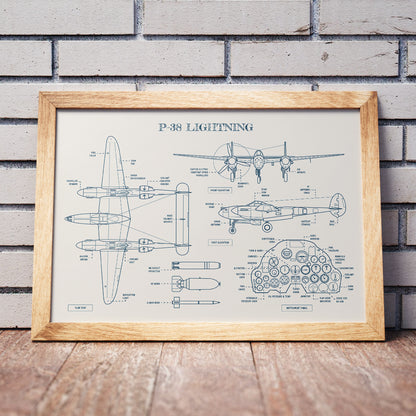 P-38 Lightning Poster