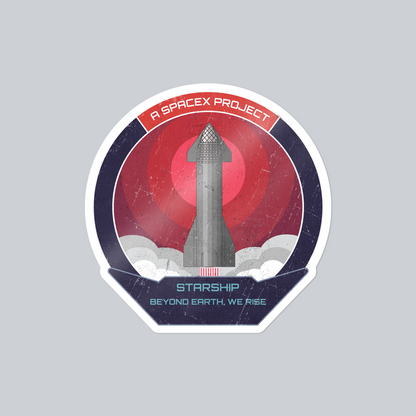 Starship: Beyond Earth, We Rise - Sticker