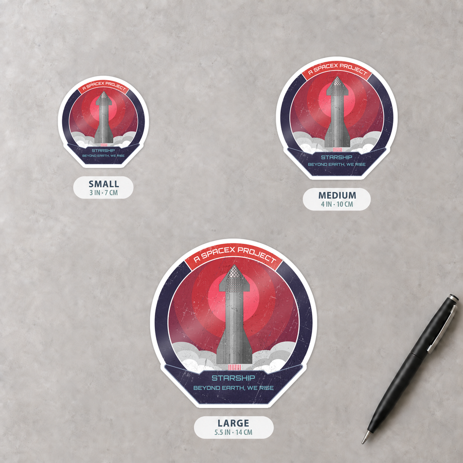 Starship: Beyond Earth, We Rise - Sticker