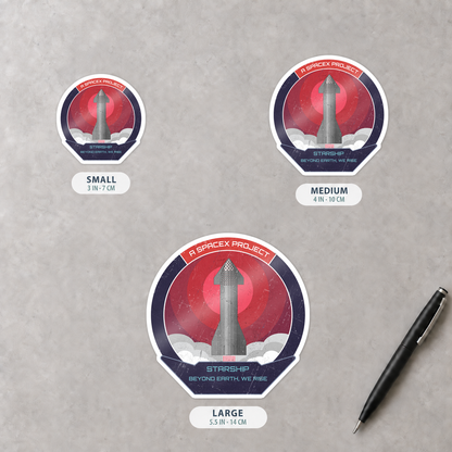 Starship: Beyond Earth, We Rise - Sticker