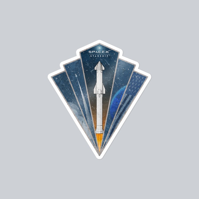 SpaceX Starship Rocket - Sticker