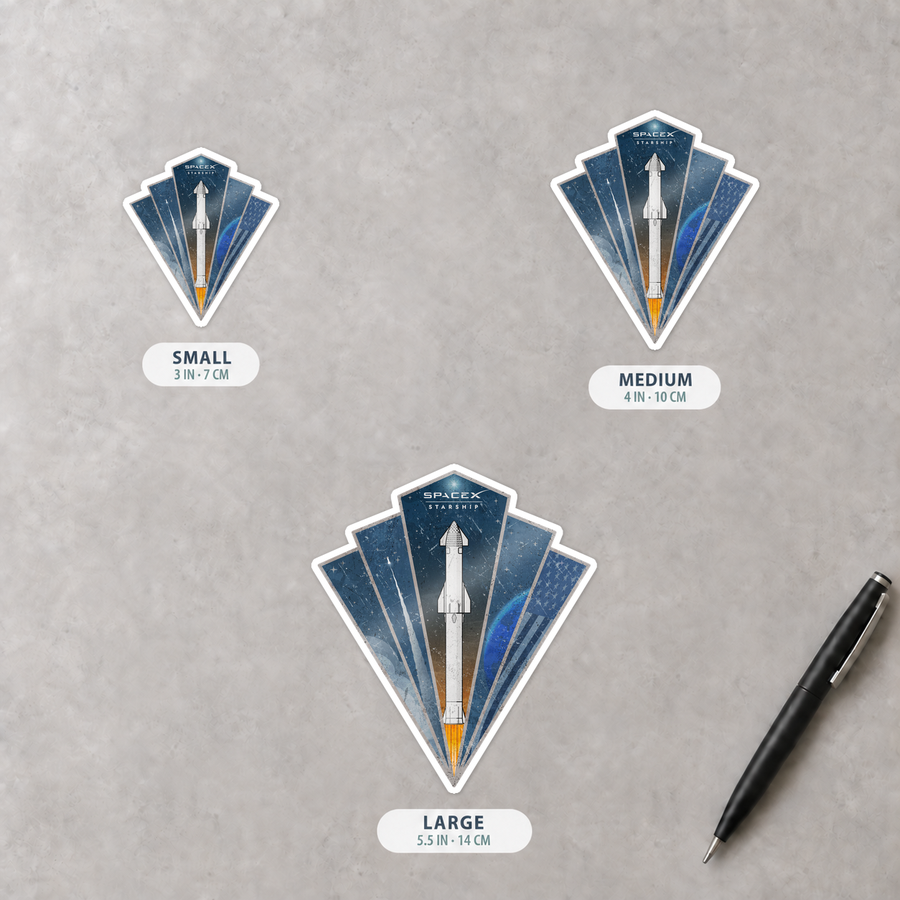 SpaceX Starship Rocket - Sticker