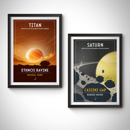 Titan. Ethnos Ravine (Interstellar Wilderness Reserve Bureau Series) Poster