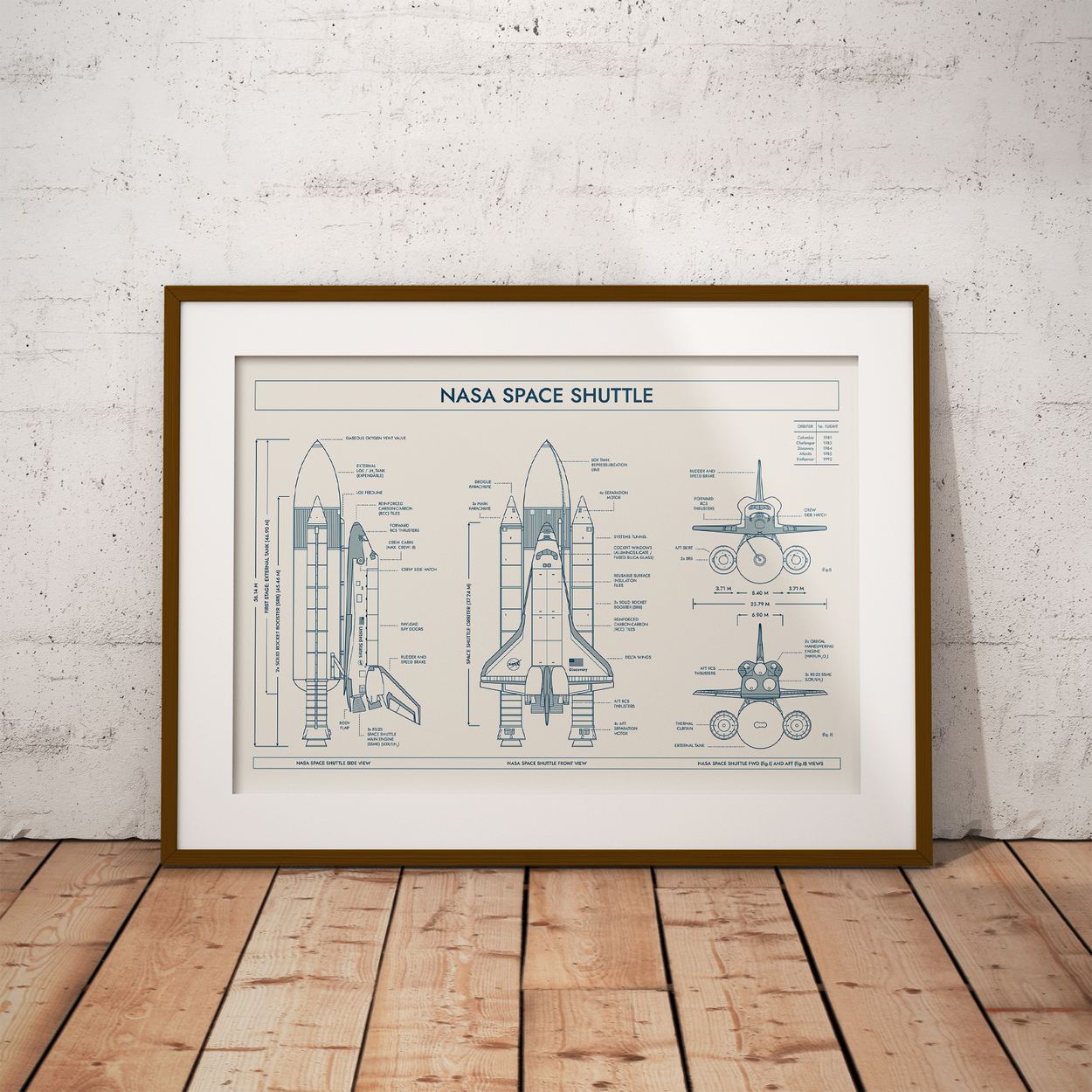 NASA Space Shuttle Poster