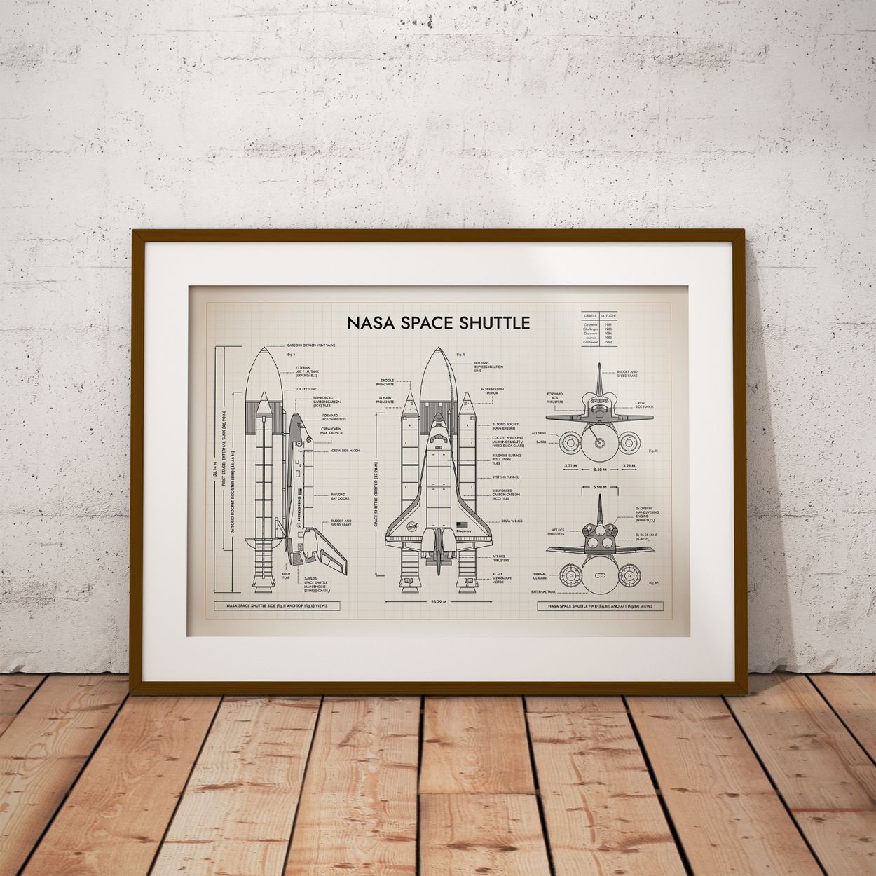 NASA Space Shuttle Poster