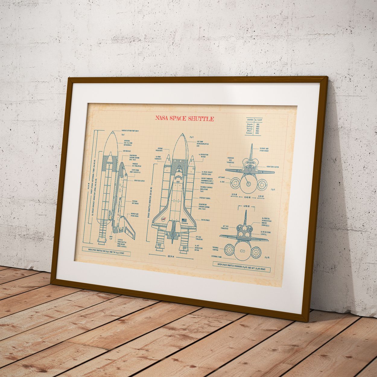 NASA Space Shuttle Poster