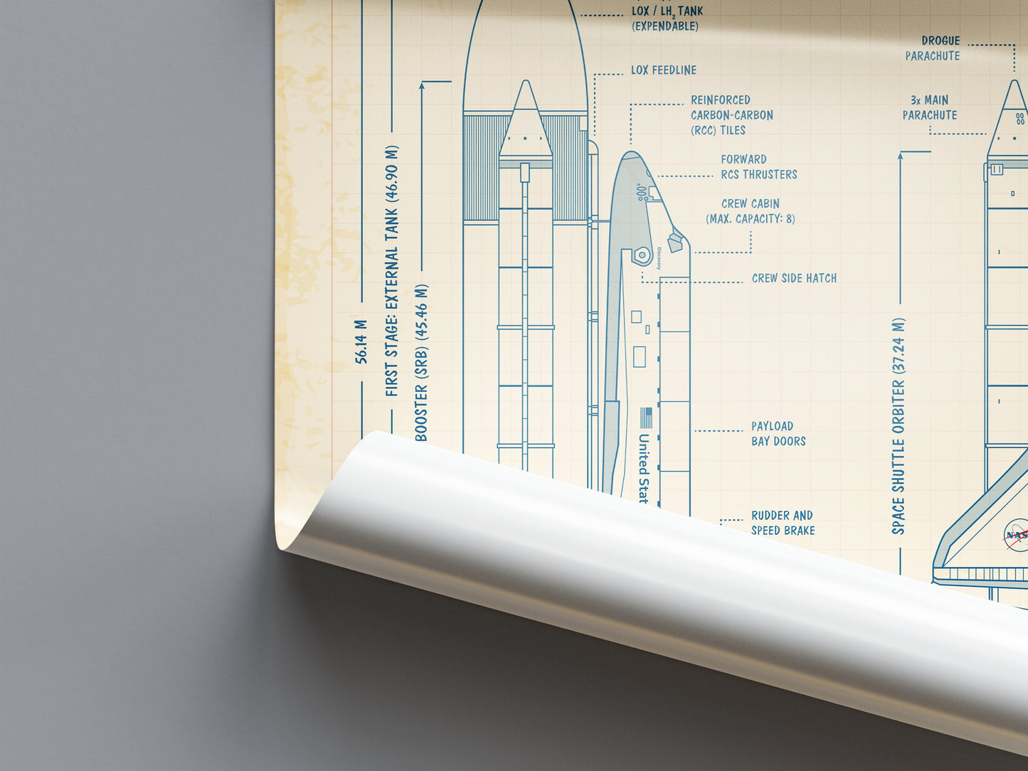 NASA Space Shuttle Poster