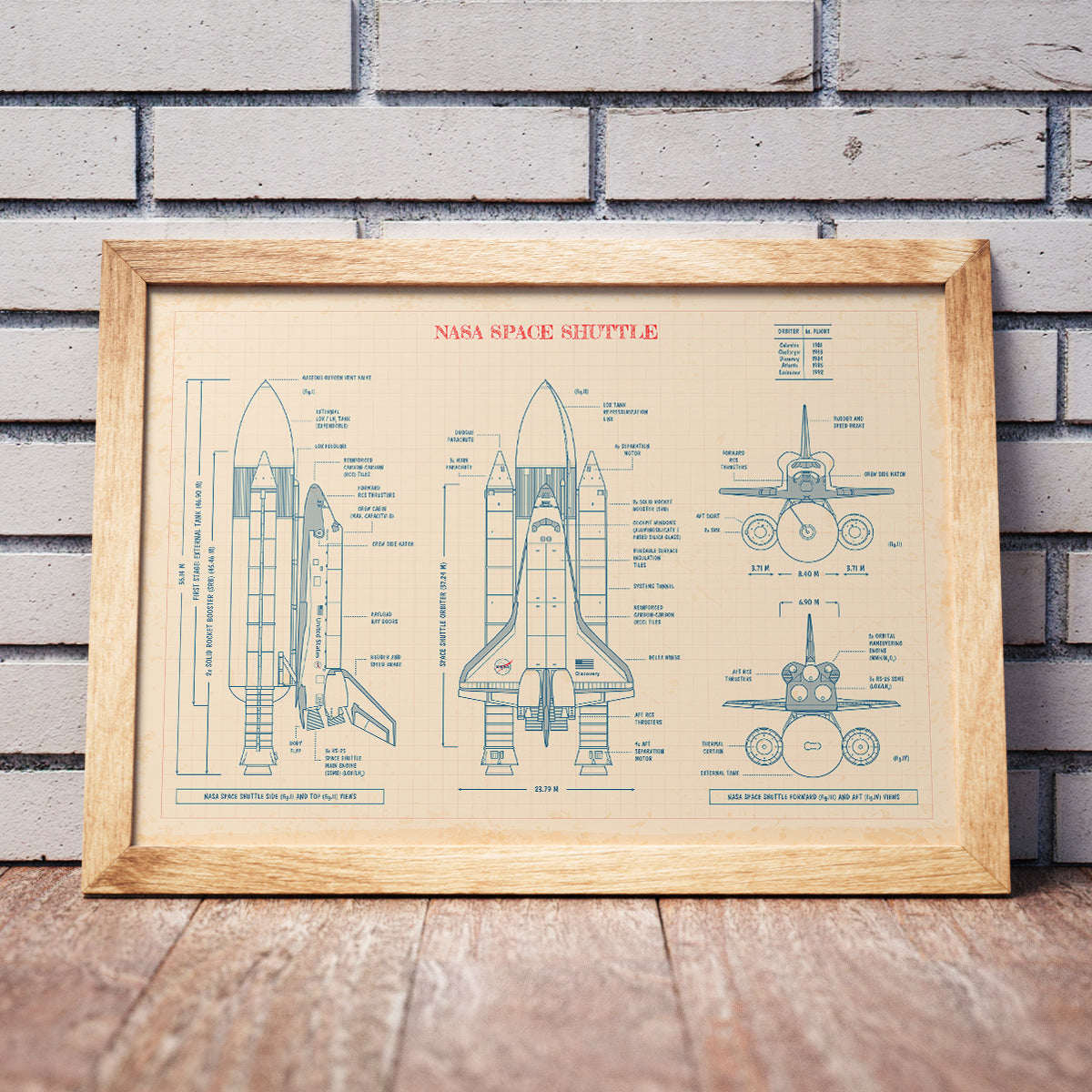 NASA Space Shuttle Poster