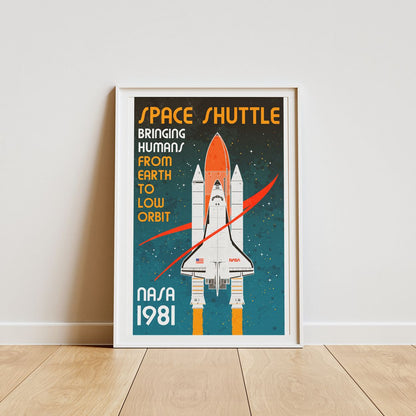 NASA Space Shuttle (Retro) Poster
