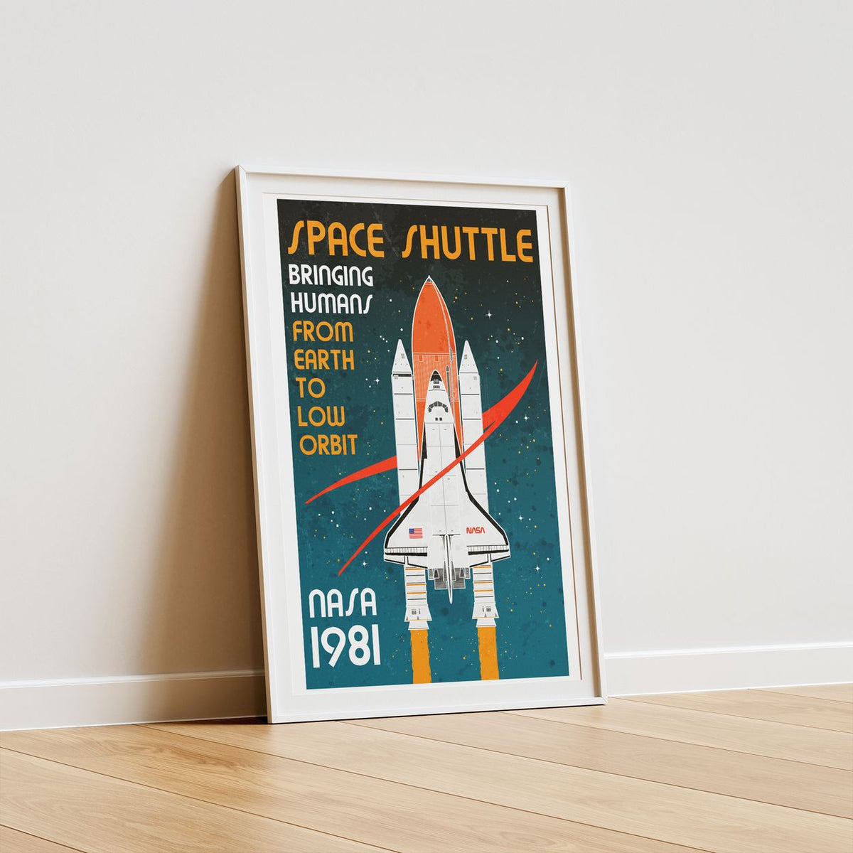 NASA Space Shuttle (Retro) Poster