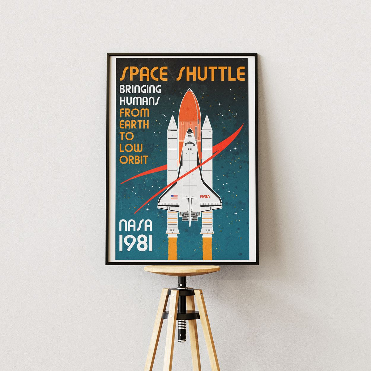 NASA Space Shuttle (Retro) Poster