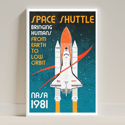 NASA Space Shuttle (Retro) Poster