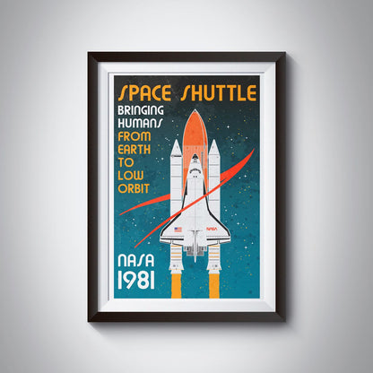 NASA Space Shuttle (Retro) Poster