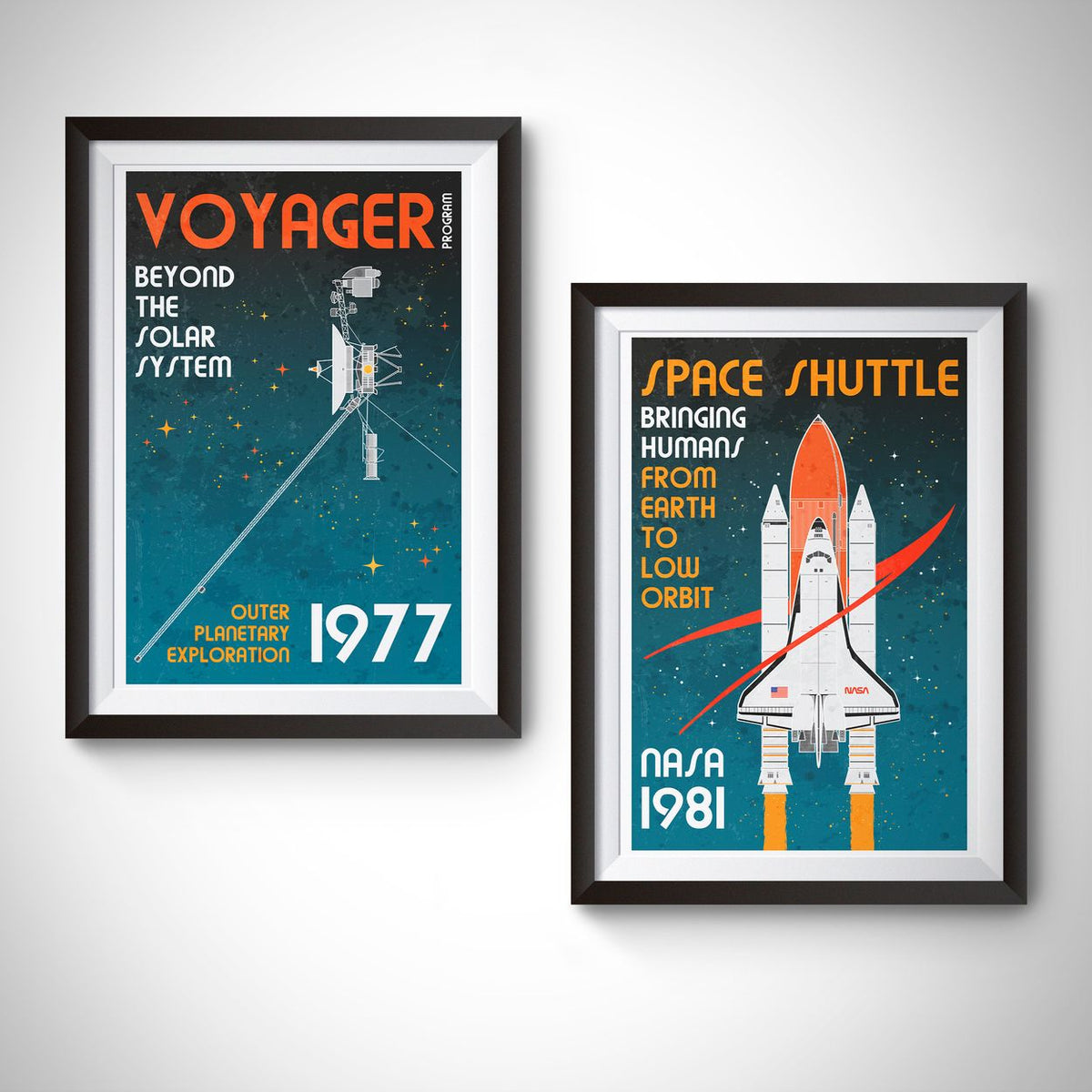 NASA Space Shuttle (Retro) Poster