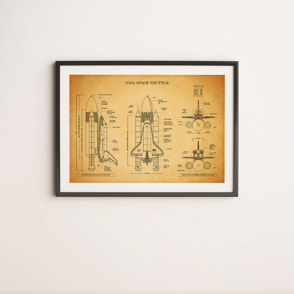 NASA Space Shuttle Poster