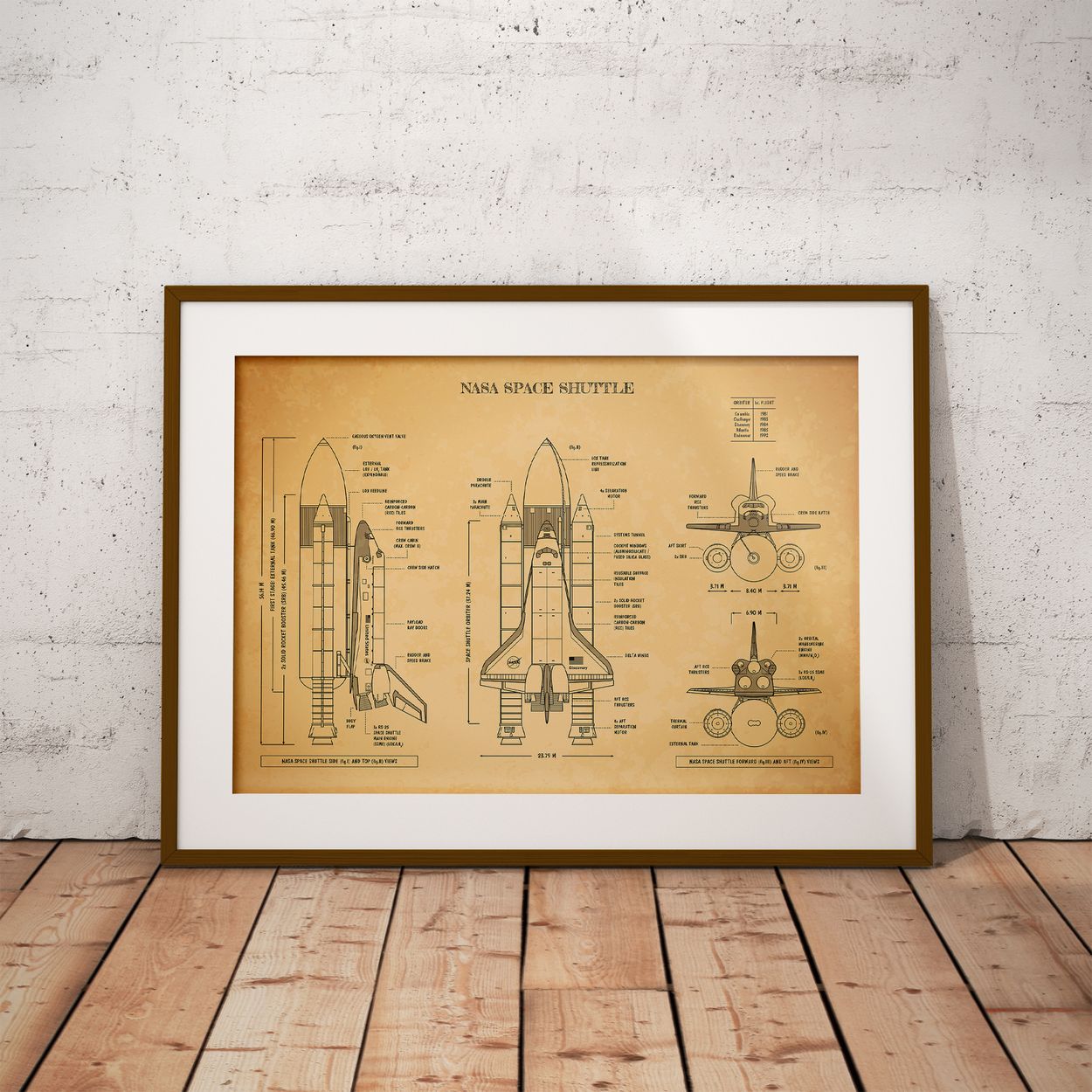 NASA Space Shuttle Poster