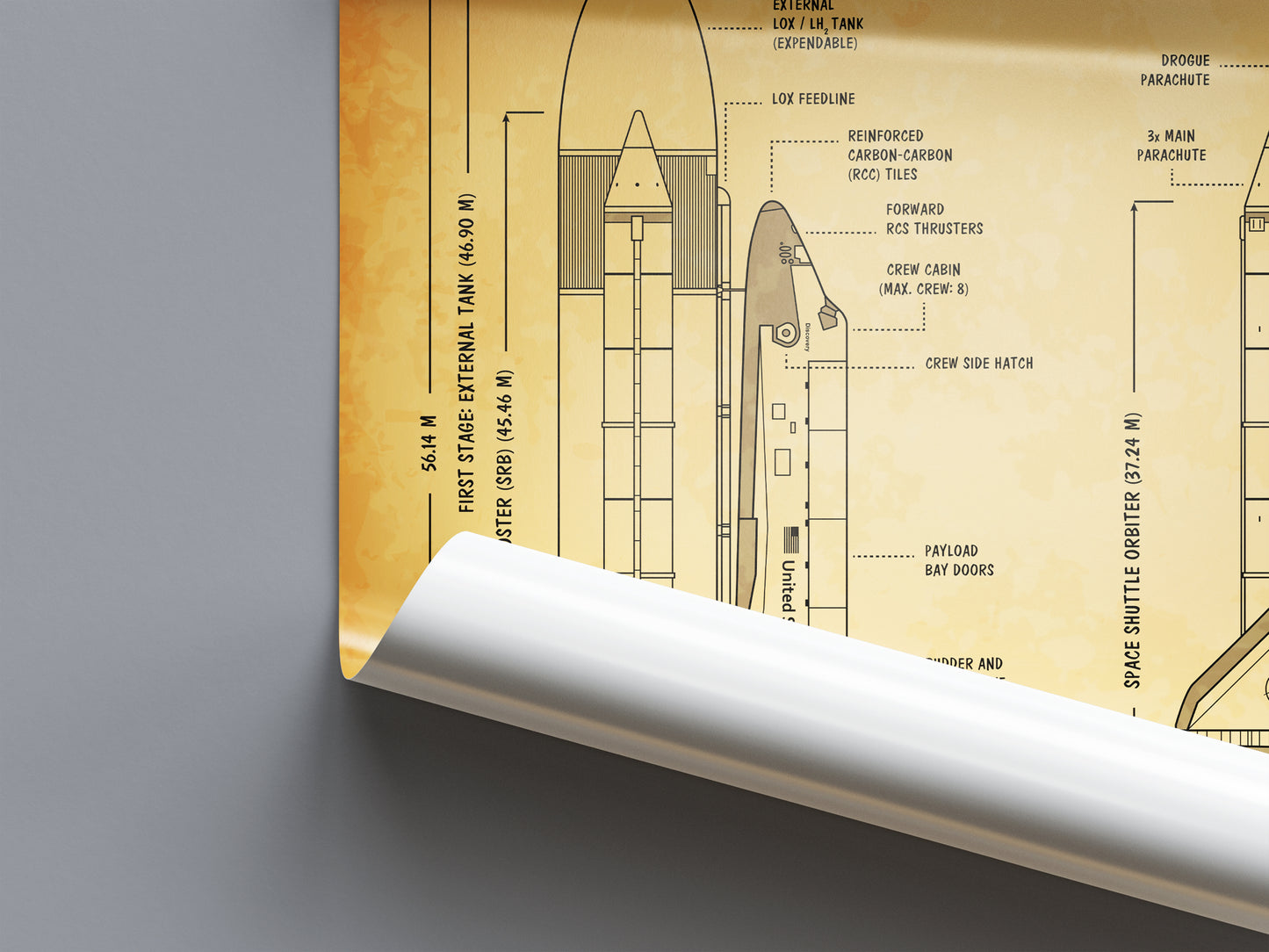 NASA Space Shuttle Poster