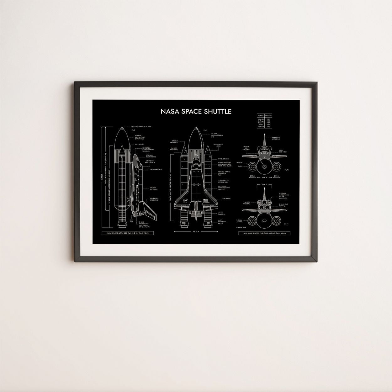 NASA Space Shuttle Poster