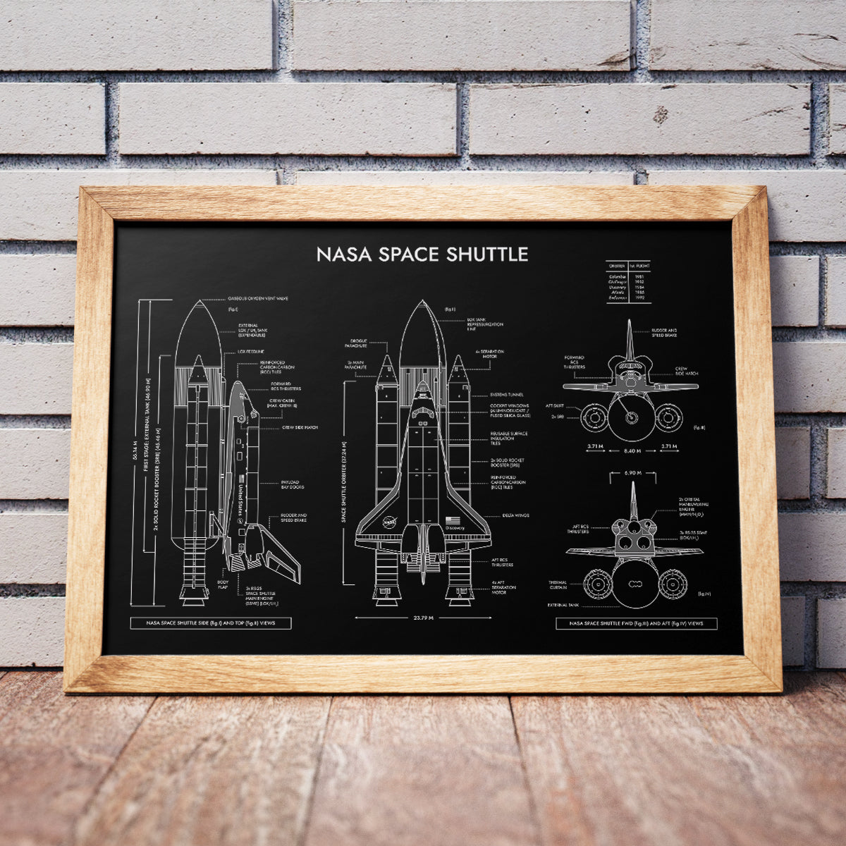 NASA Space Shuttle Poster