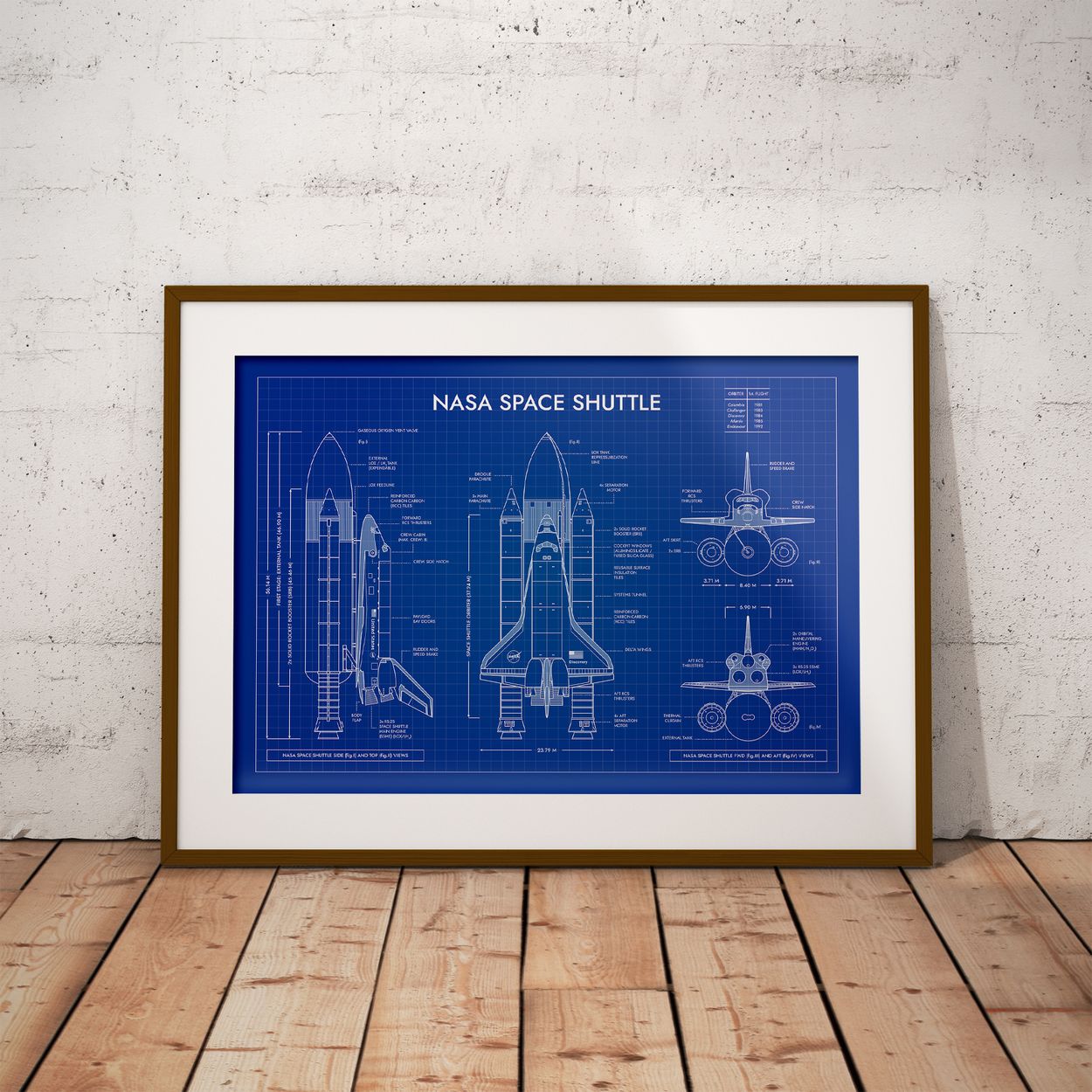 NASA Space Shuttle Poster
