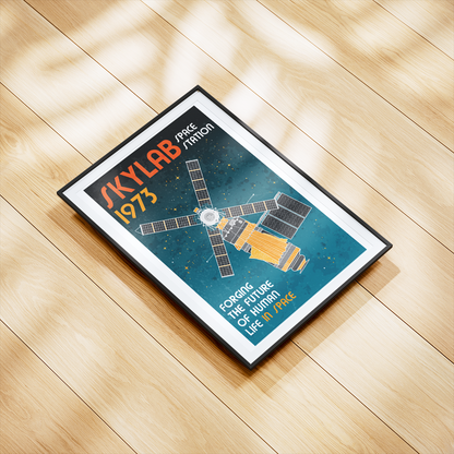 Skylab Space Station (Retro) Poster