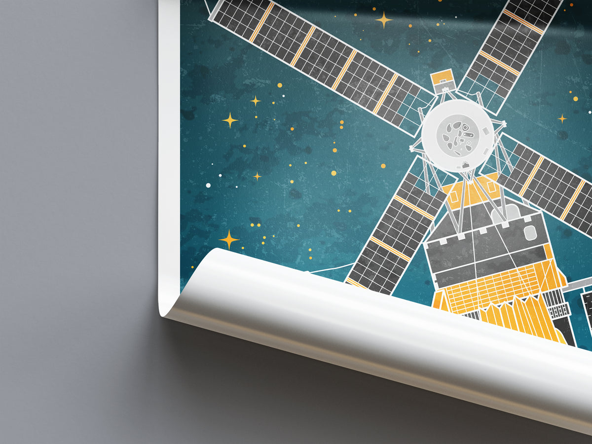 Skylab Space Station (Retro) Poster