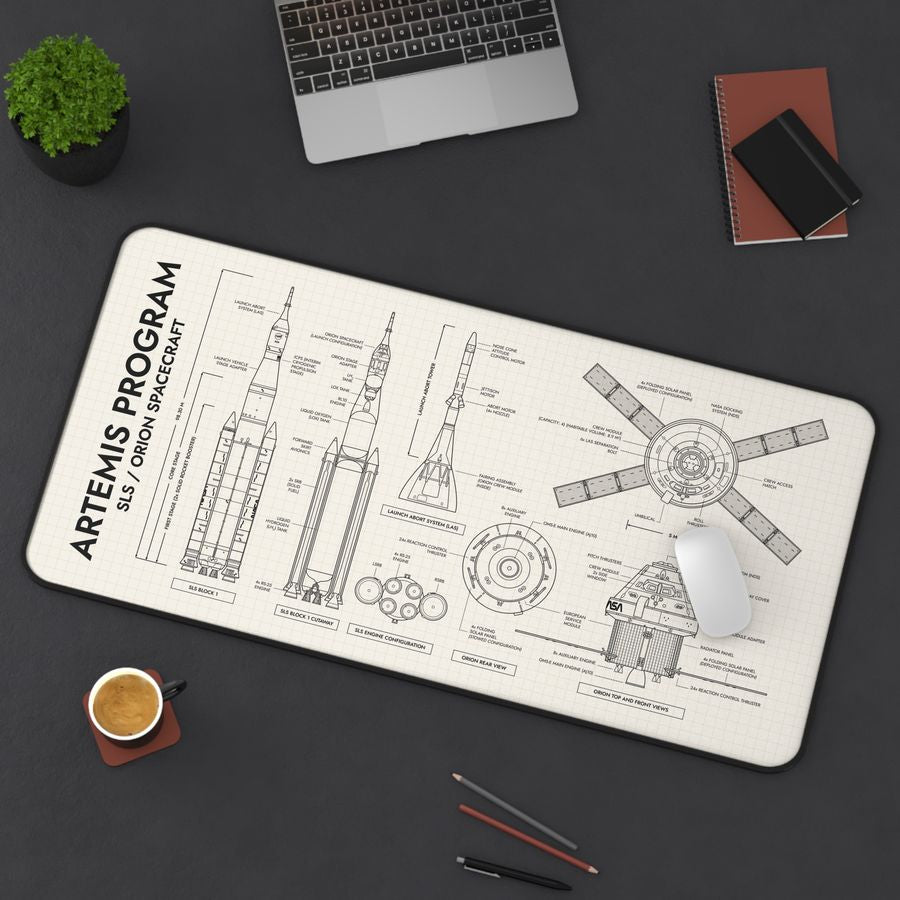 Artemis Program SLS and Orion Desk Mat