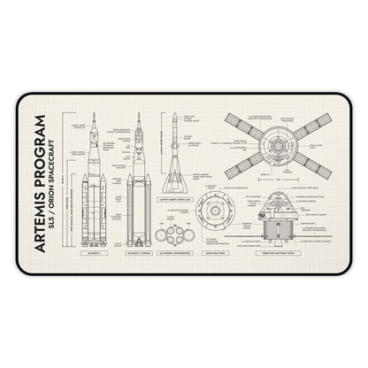 Artemis Program SLS and Orion Desk Mat