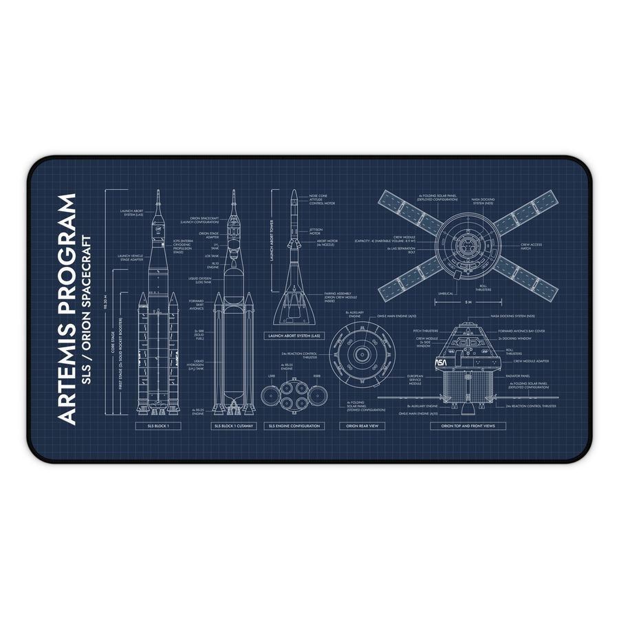 Artemis Program SLS and Orion Desk Mat