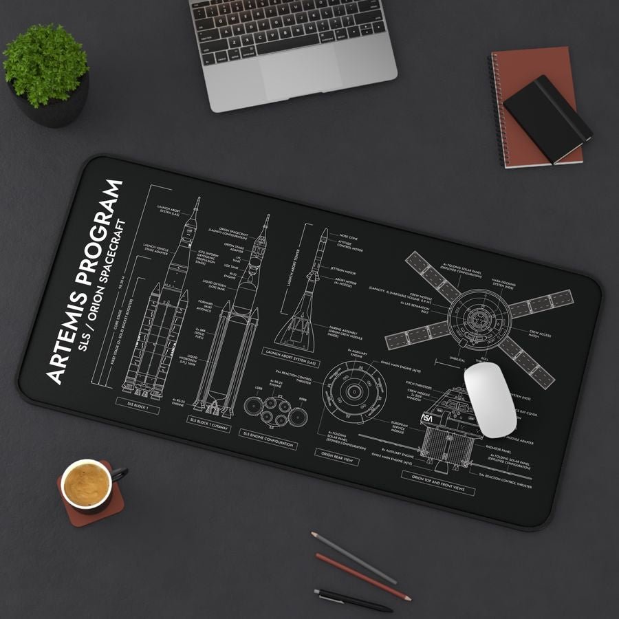 Artemis Program SLS and Orion Desk Mat