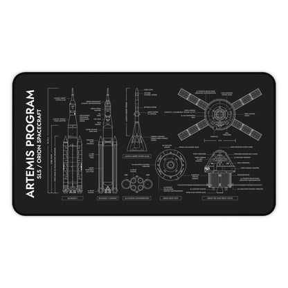 Artemis Program SLS and Orion Desk Mat