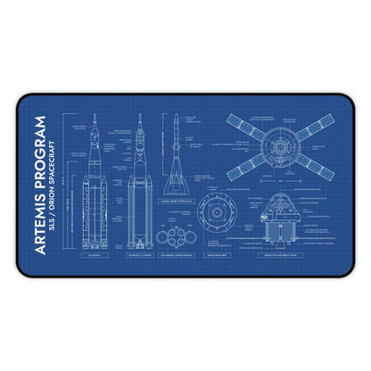 Artemis Program SLS and Orion Desk Mat