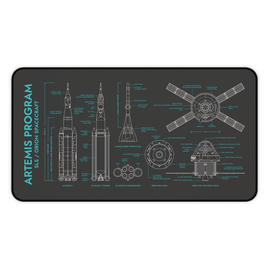 Artemis Program SLS and Orion Desk Mat