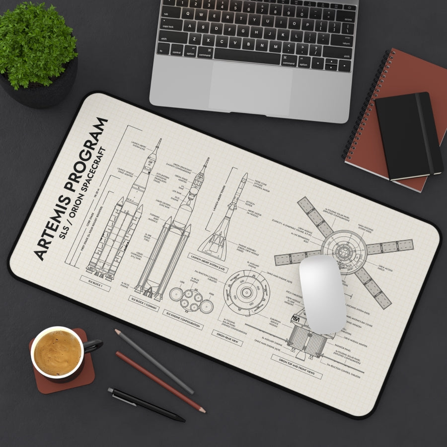 Artemis Program SLS and Orion Desk Mat